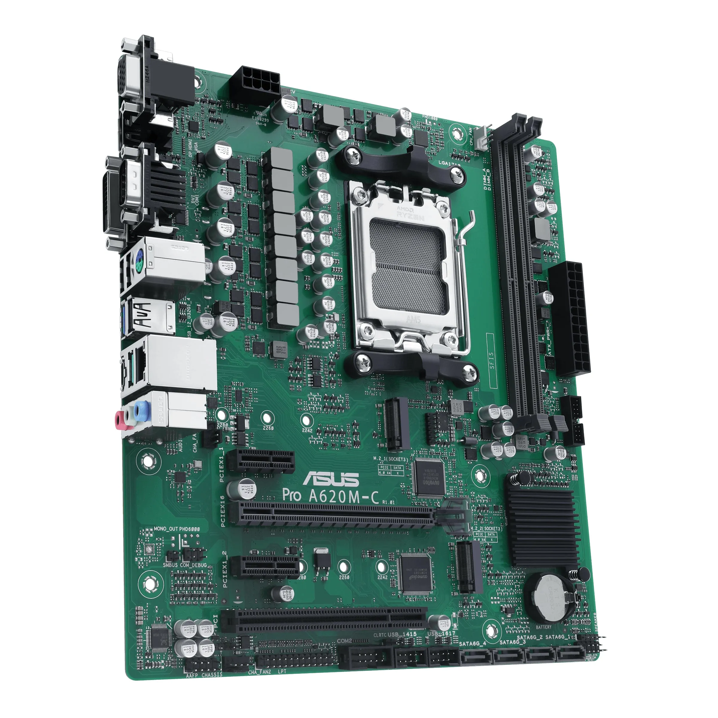 Asus Mainboard Pro A620m-C-Csm - Micro Atx - Socket Am5 -Amd B650