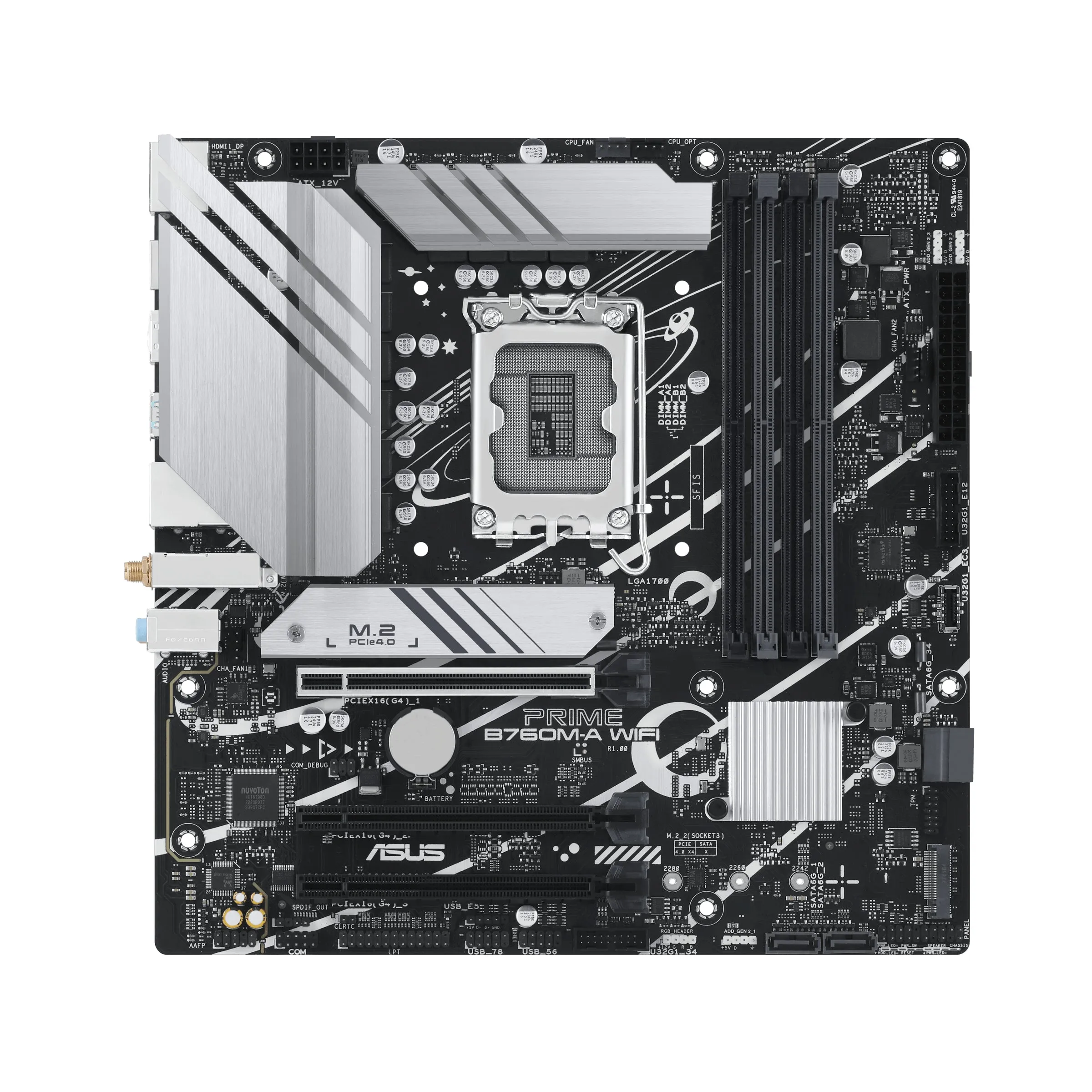 Asus Prime B760m-A Wifi - Motherboard - Micro Atx - Lga1700 Socket - B760 Chipset - Usb 3.2 Gen 1, Usb 3.2 Gen 2, Usb-C