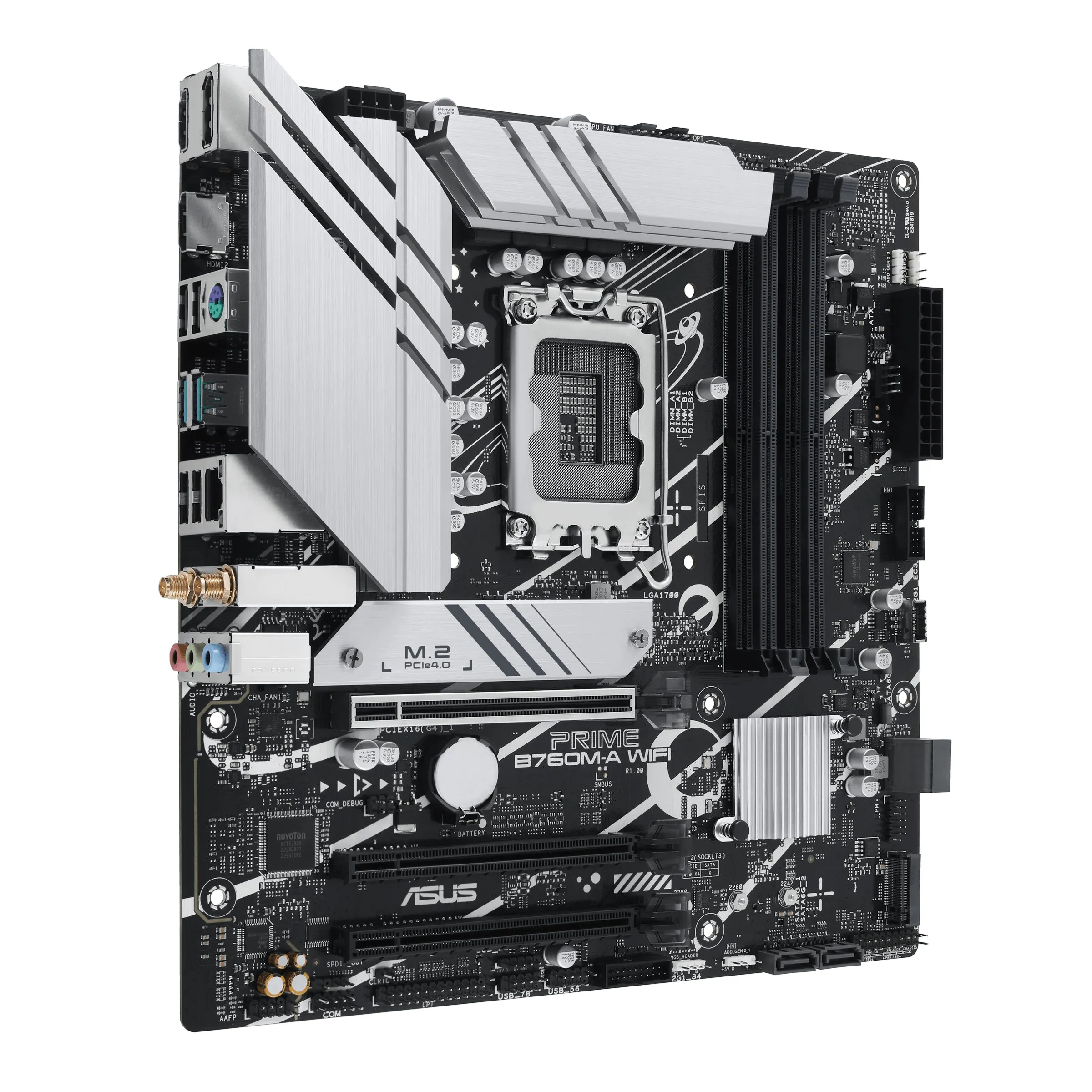 Asus Prime B760m-A Wifi - Motherboard - Micro Atx - Lga1700 Socket - B760 Chipset - Usb 3.2 Gen 1, Usb 3.2 Gen 2, Usb-C