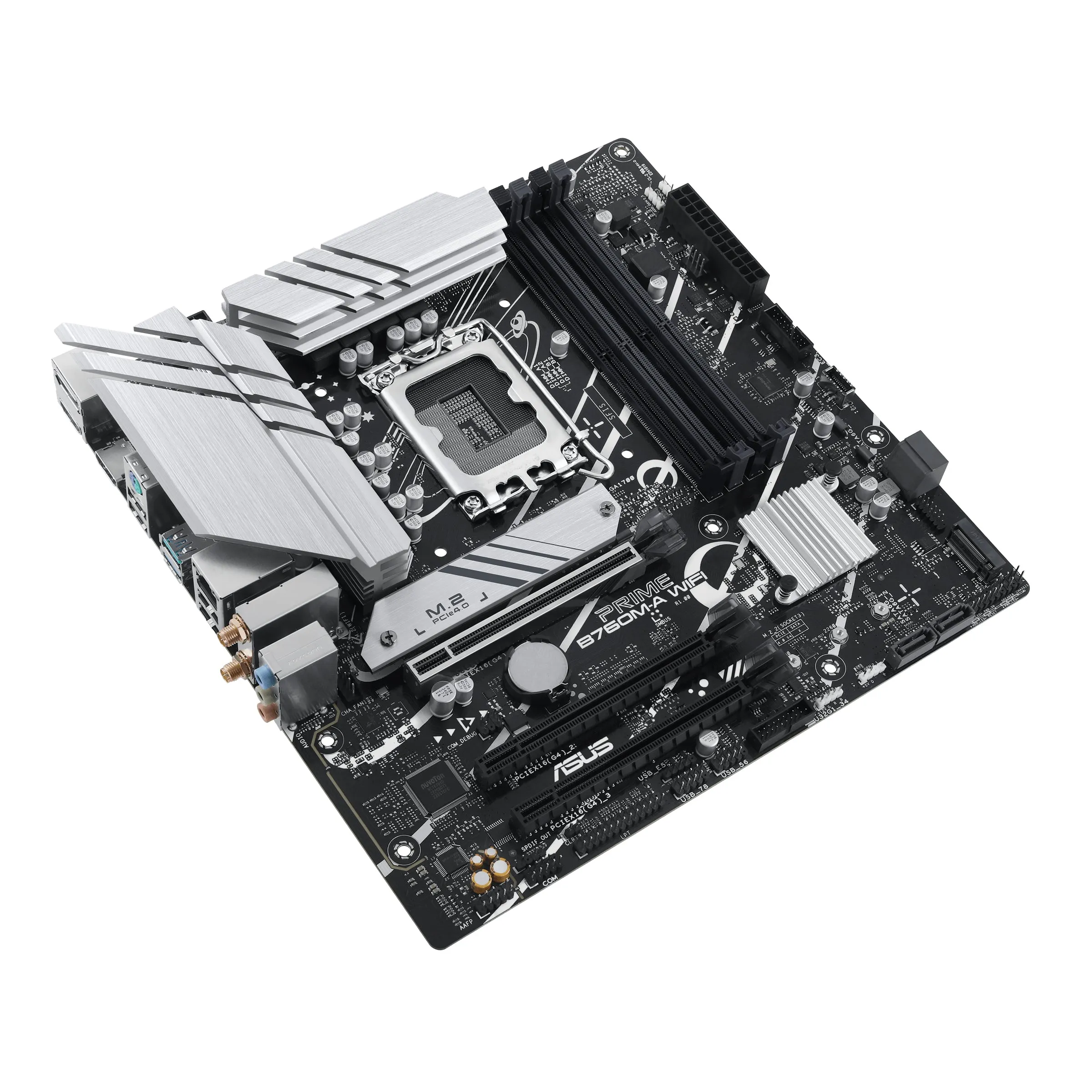 Asus Prime B760m-A Wifi - Motherboard - Micro Atx - Lga1700 Socket - B760 Chipset - Usb 3.2 Gen 1, Usb 3.2 Gen 2, Usb-C