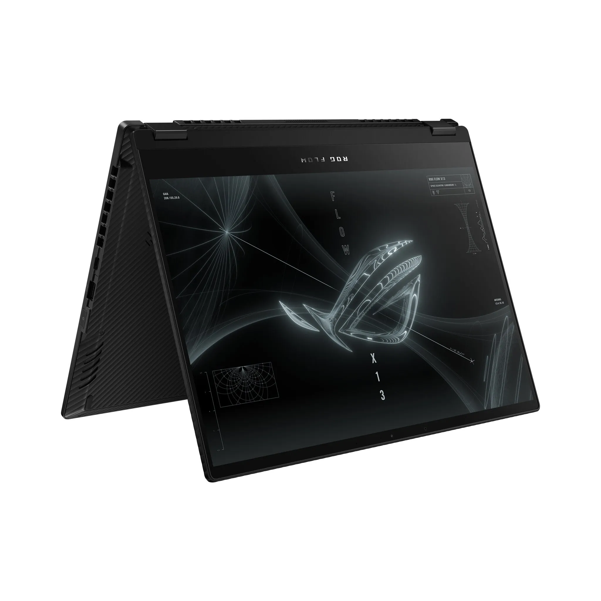 ASUS ROG Flow X13 GV301QE-K5121R AMD Ryzen™ 9 5980HS Hybrid (2-in-1) 34 cm (13.4") Touchscreen WQUXGA 16 GB LPDDR4x-SDRAM 1 TB SSD NVIDIA GeForce RTX 3050 Ti Wi-Fi 6 (802.11ax) Windows 10 Pro Black