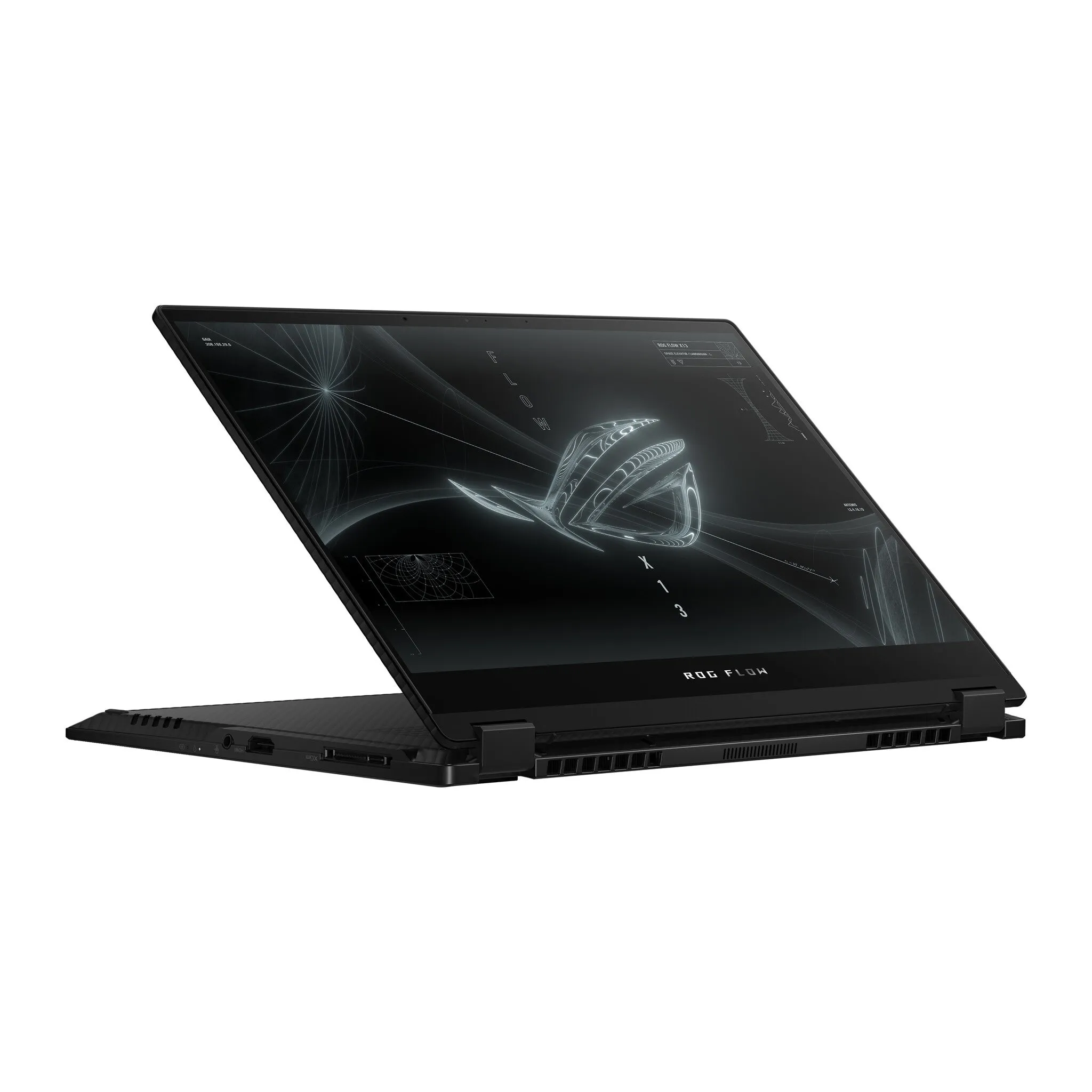 ASUS ROG Flow X13 GV301QE-K5121R AMD Ryzen™ 9 5980HS Hybrid (2-in-1) 34 cm (13.4") Touchscreen WQUXGA 16 GB LPDDR4x-SDRAM 1 TB SSD NVIDIA GeForce RTX 3050 Ti Wi-Fi 6 (802.11ax) Windows 10 Pro Black