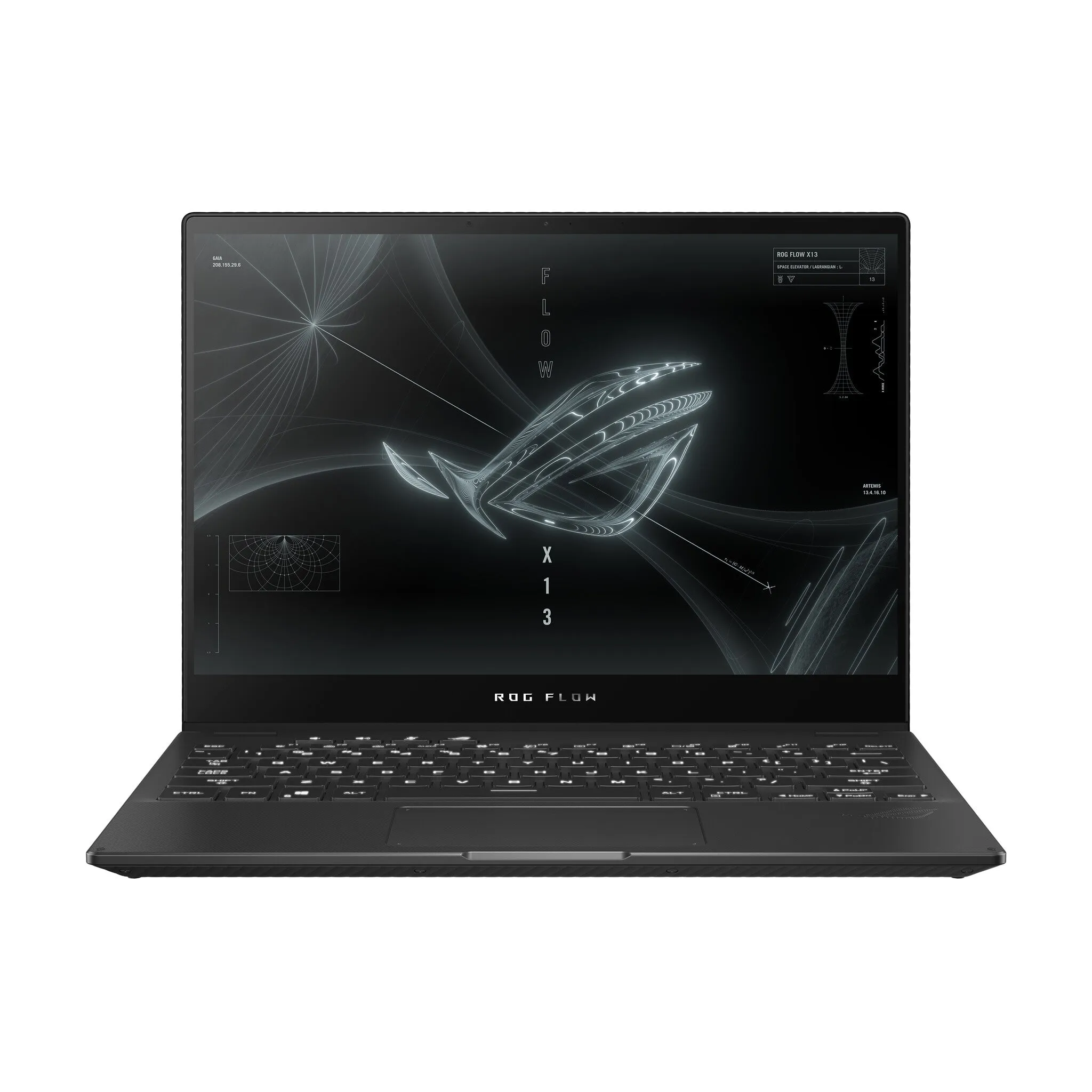 ASUS ROG Flow X13 GV301QE-K5121R AMD Ryzen™ 9 5980HS Hybrid (2-in-1) 34 cm (13.4") Touchscreen WQUXGA 16 GB LPDDR4x-SDRAM 1 TB SSD NVIDIA GeForce RTX 3050 Ti Wi-Fi 6 (802.11ax) Windows 10 Pro Black