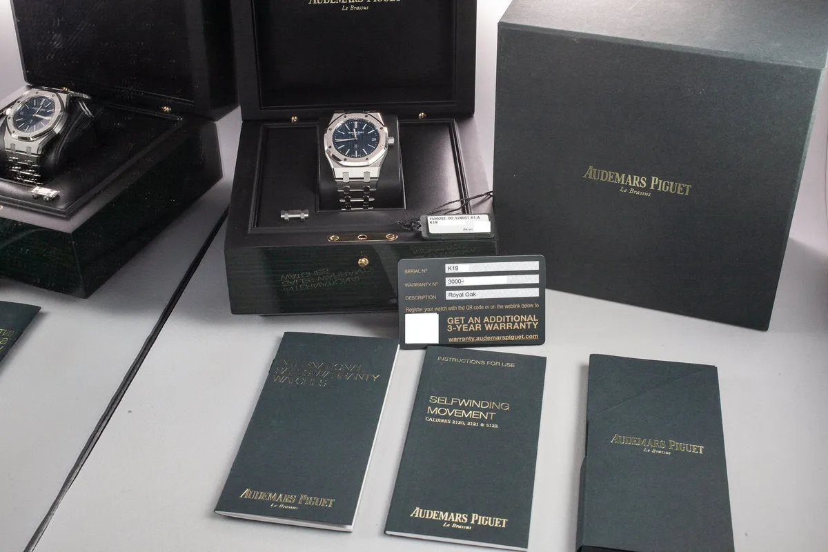 Audemars Piguet Royal Oak "Jumbo" Extra-Thin 15202ST.OO.1240ST.01 with Box and Papers