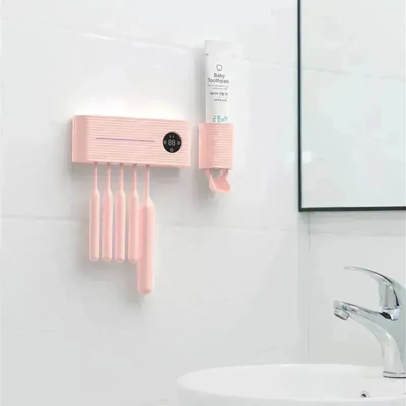 Automatic Air-Drying And Placing Toothbrush Disinfection Box On The Wall