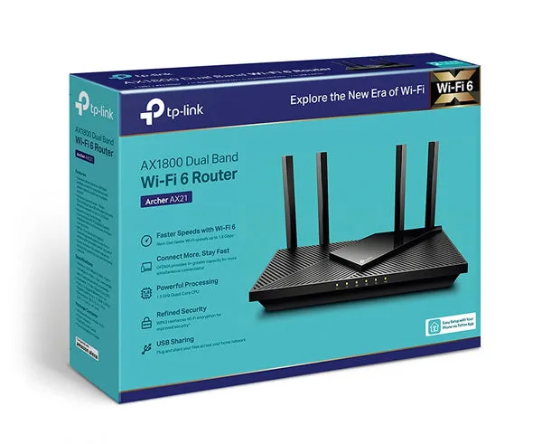 AX1800 Dual-Band Wi-Fi 6 Router