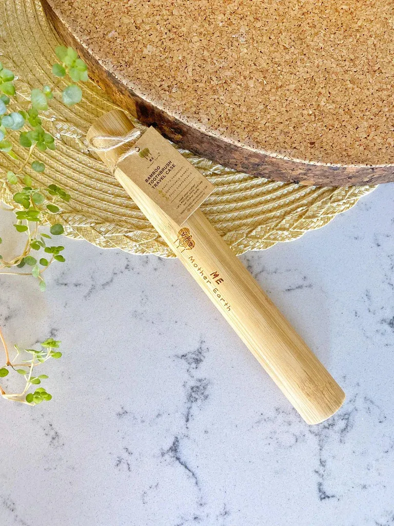 Bamboo Toothbrush Travel Case