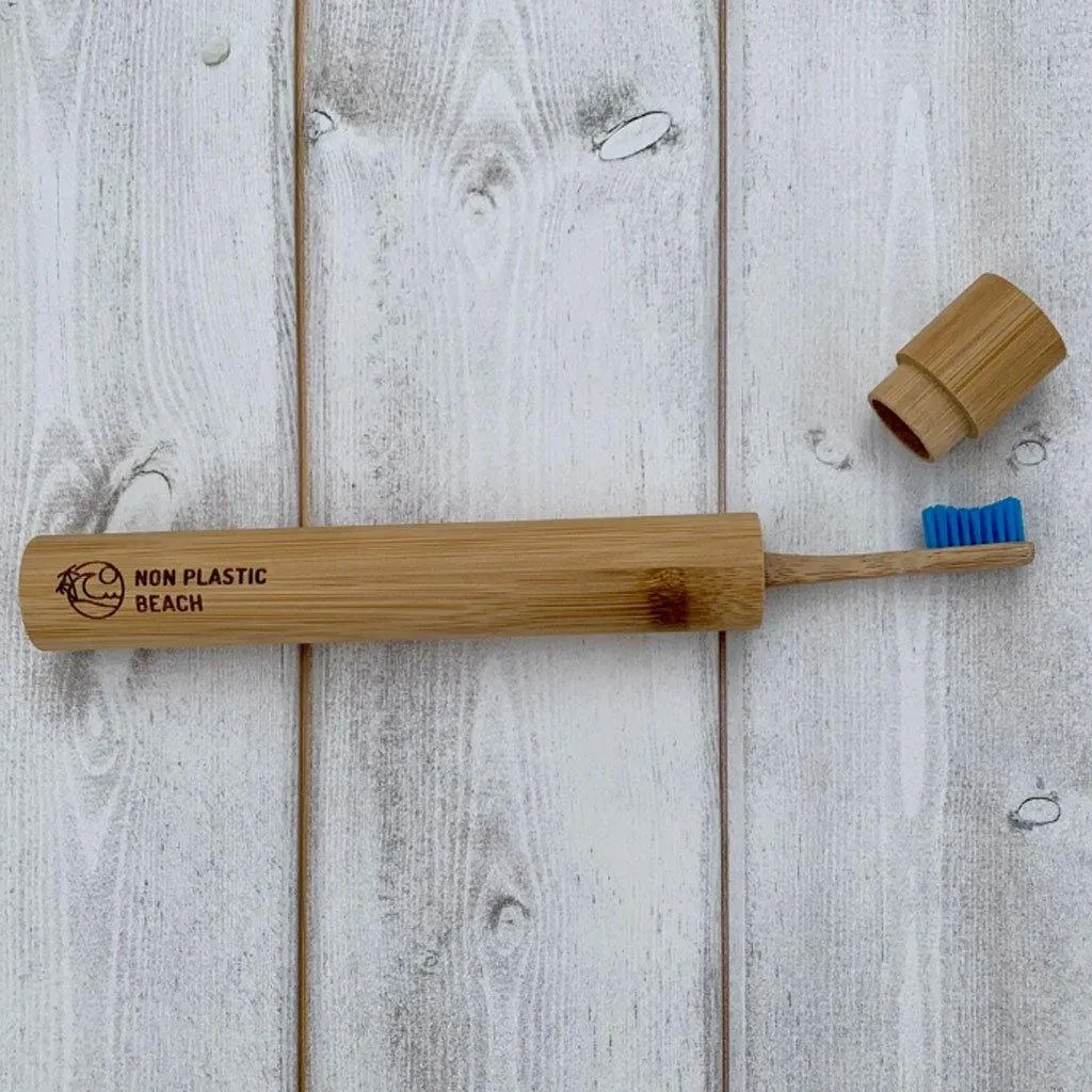 Bamboo Toothbrush Travel Case