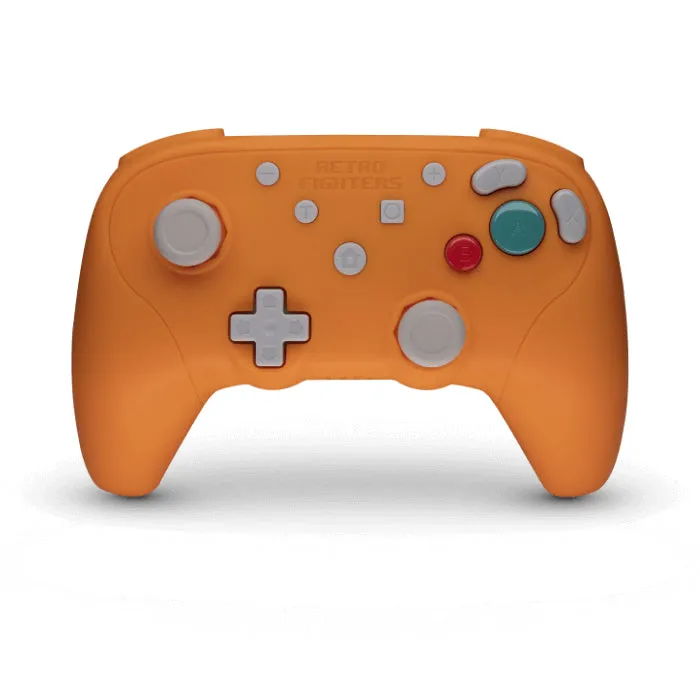 BattlerGC wireless controller for Nintendo GameCube, Wii, Switch & PC 2.4G - Orange | Retro Fighters