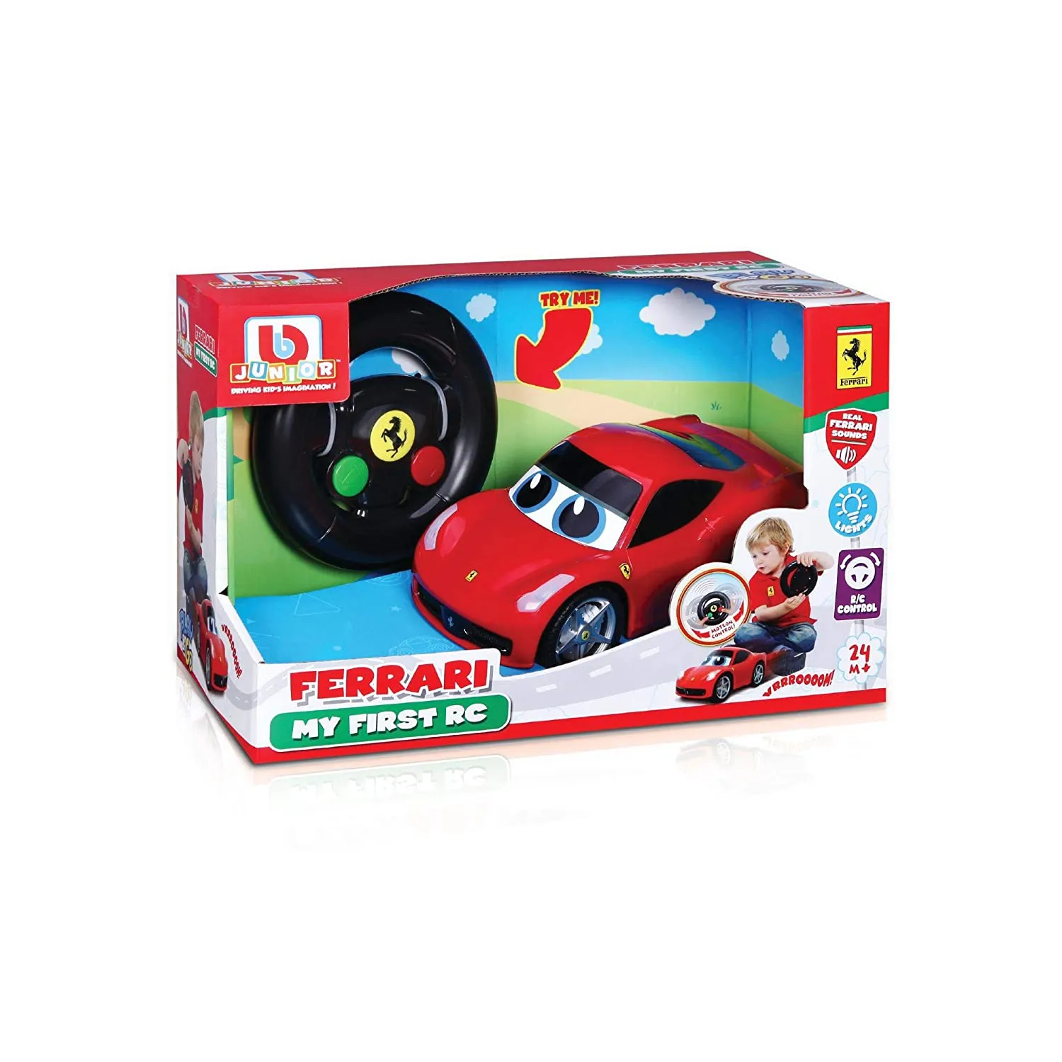 Bb Junior Ferrari Play & Go 458 Italia - Red