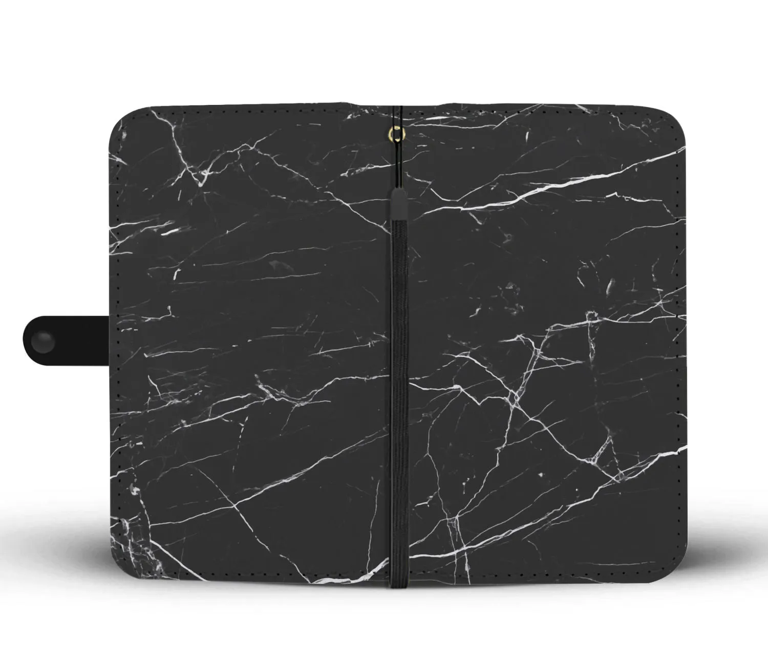 Black Marble Phone Wallet Case