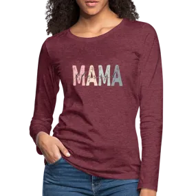 Blessed Mama Premium Long Sleeve T-Shirt (Retro Design)