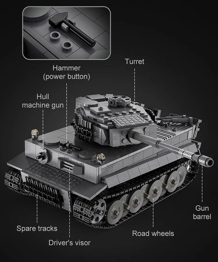 C61071W - Tiger Tank Remote Control / Blocks