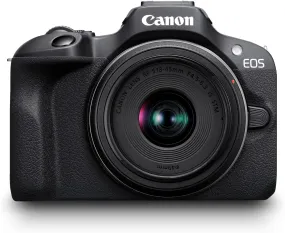 Canon EOS R100 Compact Mirrorless Camera - 24.1MP, 4K, Dual Pixel CMOS AF, DIGIC 8, 6.5 FPS, Face & Eye Detection, Bluetooth, Wi-Fi, GPS