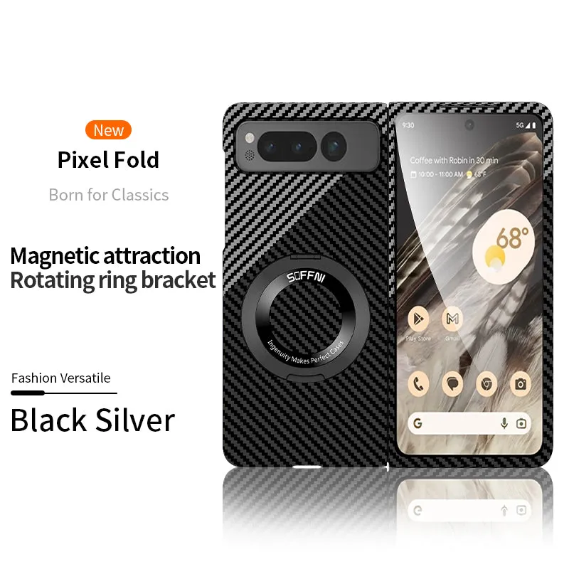 Carbon Fiber Slim Ultra Thin MagSafe Phone Case For Google Pixel Fold