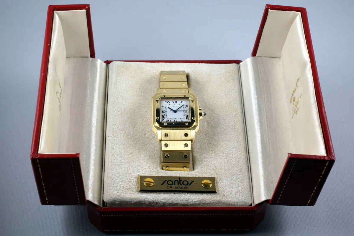 Cartier YG ‘Santos or Massif’ Automatic with Box