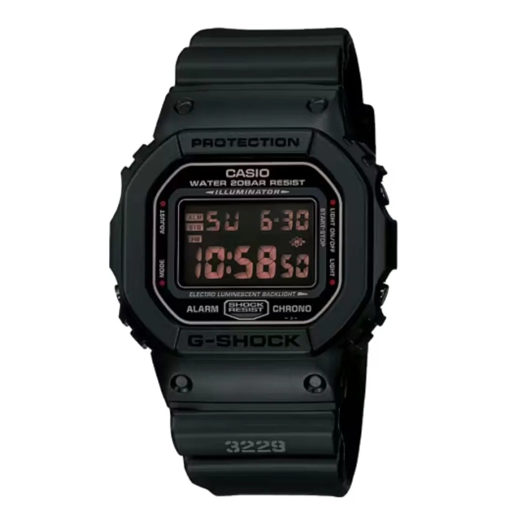 Casio 5600 Series Black Digital Watch DW-5600MS-1HDR