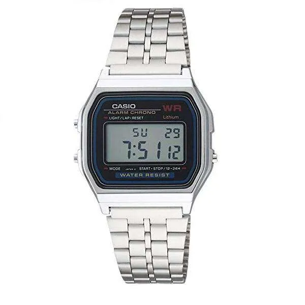 Casio A159W-N1DF Silver Stainless Watch for Men and Women