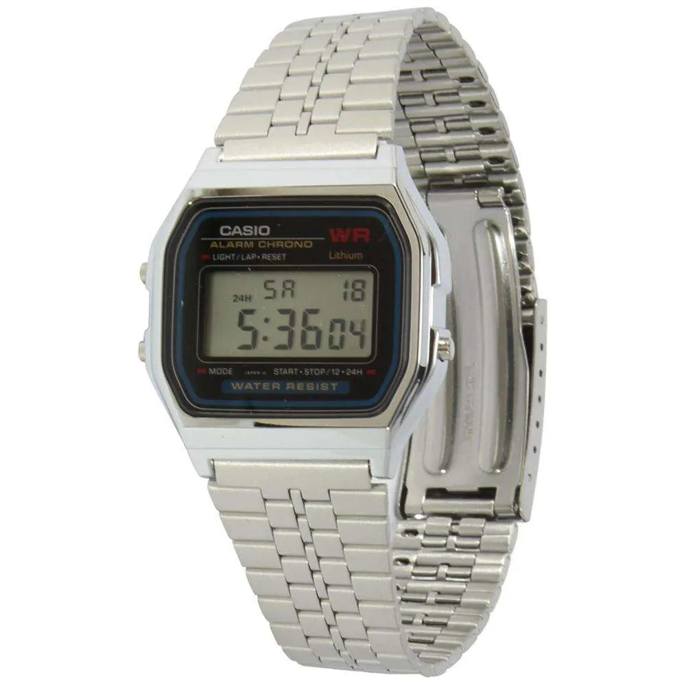 Casio A159W-N1DF Silver Stainless Watch for Men and Women