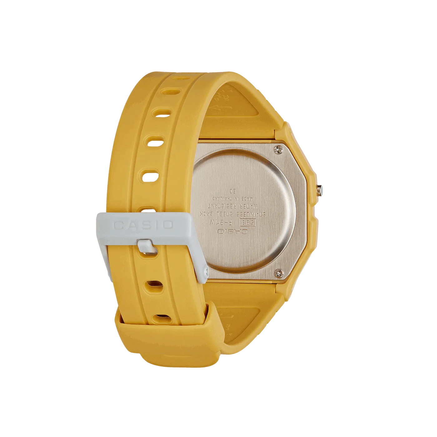 Casio Classic Digital Mustard Yellow Watch