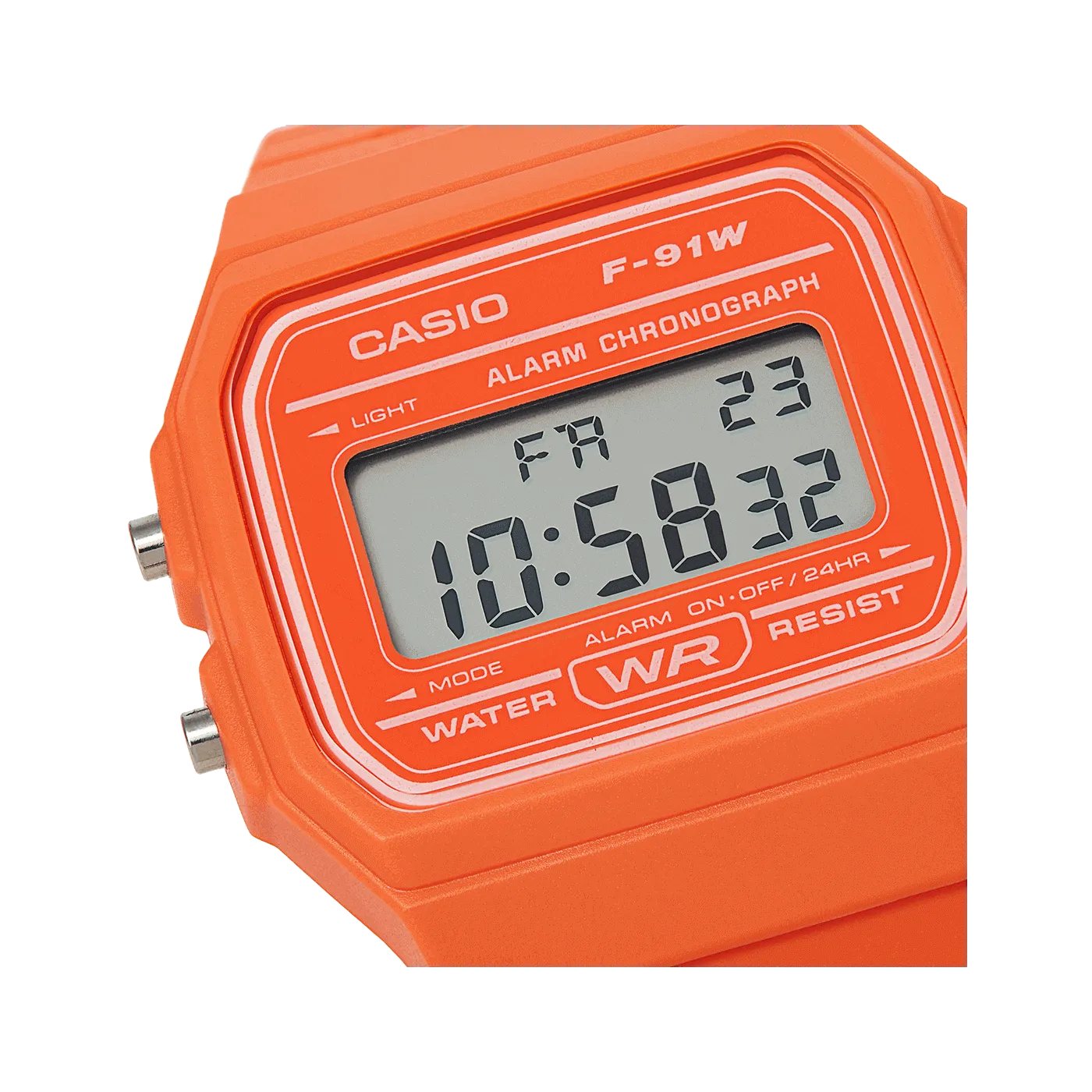 Casio Classic Vibrant Orange Digital Watch