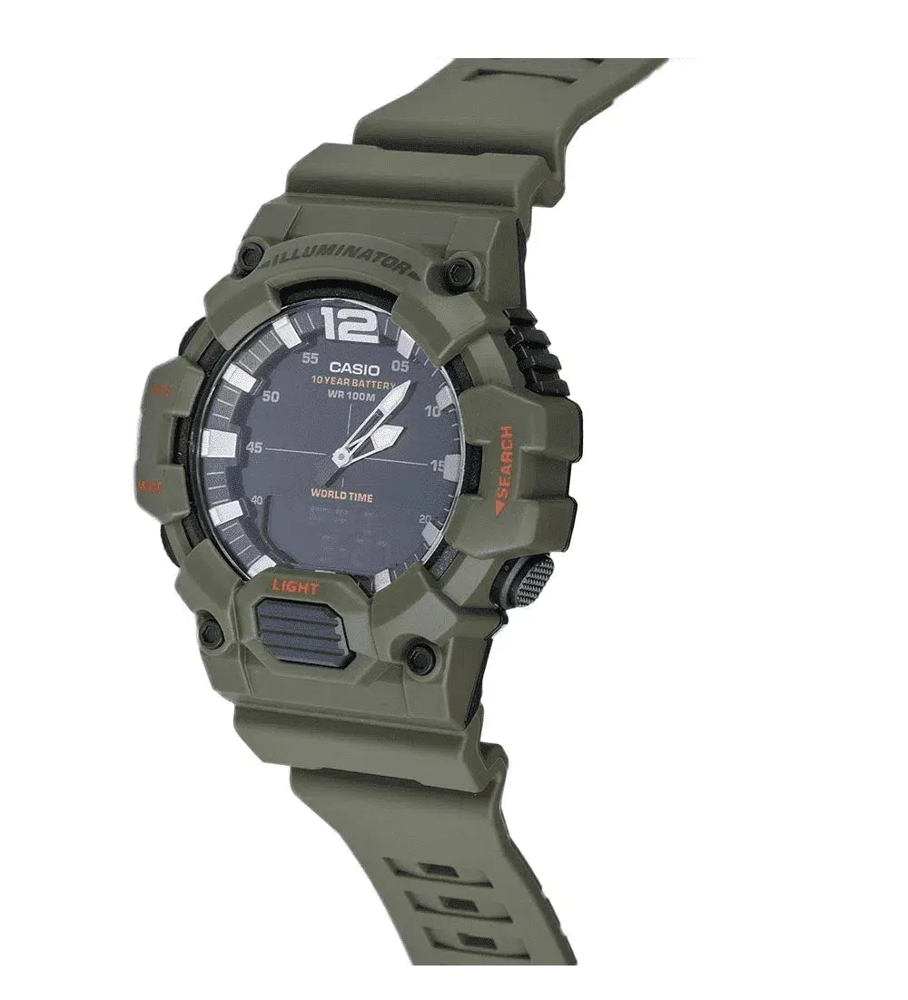 Casio HDC-700-3A2VDF Army Green Resin Watch for Men