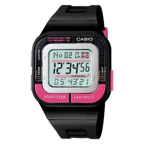 Casio SDB-100-1BDF Digital Black Resin Strap for Men & Women