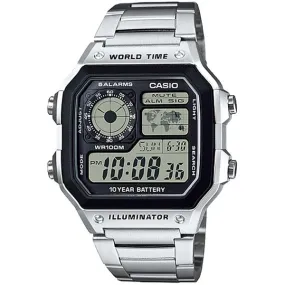 Casio Vintage Collection Digital Watch AE1200WHD-1A Silver