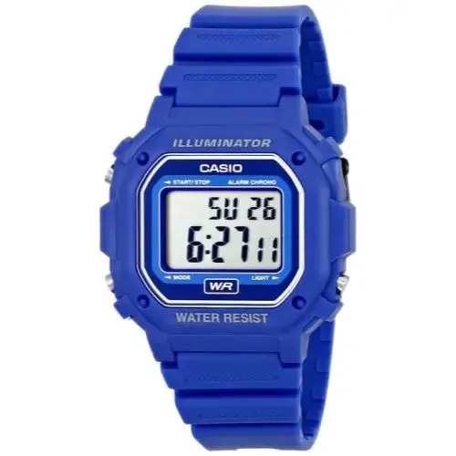 Casio Watch 30m Water Resistance Digital Watch with Blue Resin Strap