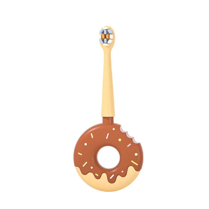 Children's Manual U-shaped Silicone Baby Donut Toothbrush Artifact