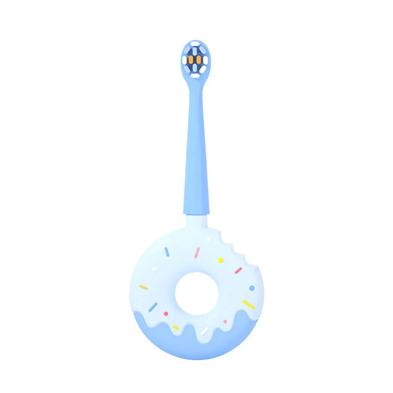 Children's Manual U-shaped Silicone Baby Donut Toothbrush Artifact