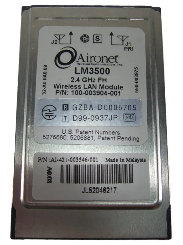 Cisco Aironet LM3500 Wirless NIC 100-003904-001 802.11