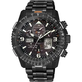 Citizen Men's Watch - Promaster Sky Black Analog Digital Dial Bracelet | JY8085-81E