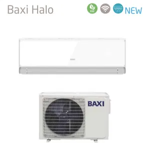 Climatizzatore Condizionatore Baxi Inverter serie HALO BIANCO 12000 Btu HSGNW35 R-32 Wi-Fi Integrato Classe A  /A 