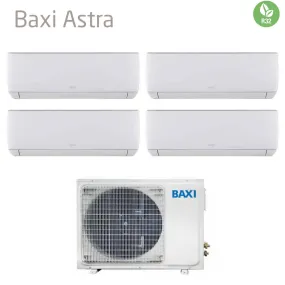 Climatizzatore Condizionatore Baxi Quadri Split Inverter Serie Astra 7 7 9 12 con LSGT100-4M R-32 Wi-Fi Optional 7000 7000 9000 12000 - Novità