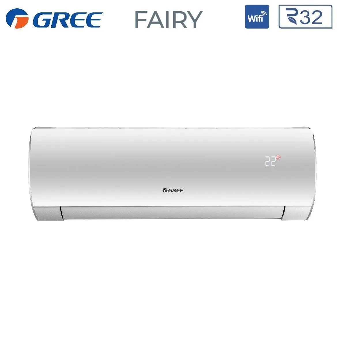 Climatizzatore Condizionatore Gree Quadri Split Inverter serie FAIRY 9 12 12 12 con GWHD(36)NK6LO R-32 Wi-Fi Integrato 9000 12000 12000 12000