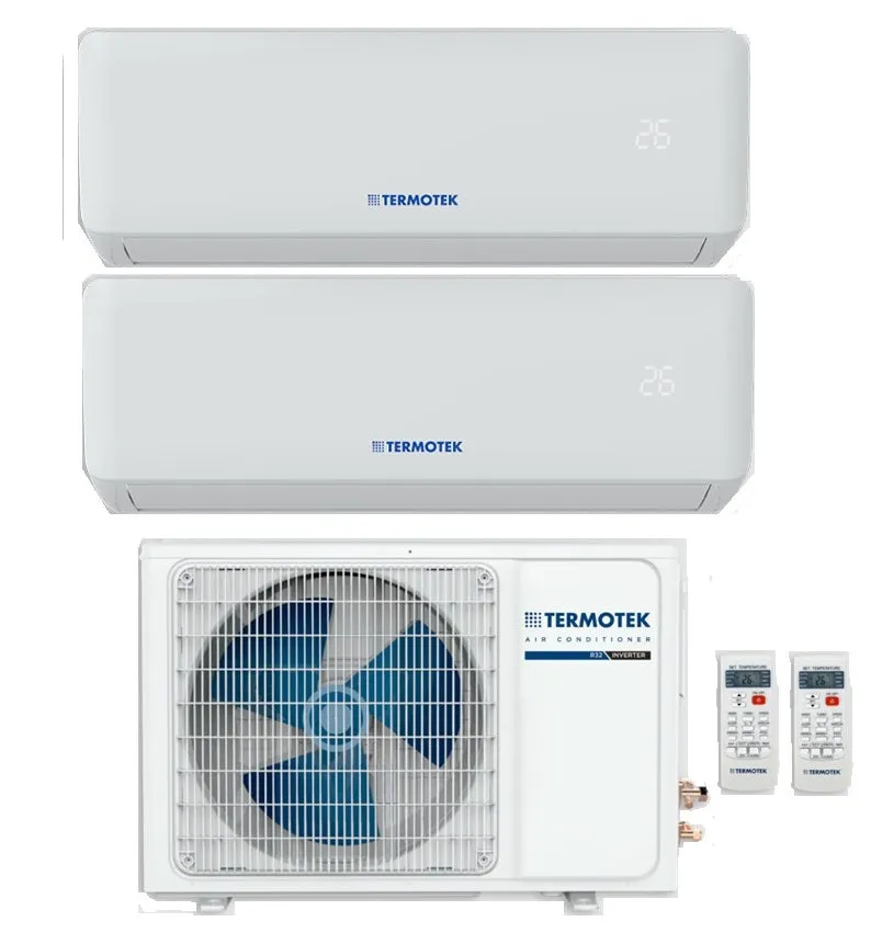 Climatizzatore Condizionatore Termotek Dual Split Inverter Airplus C 12000 12000 btu con 2C R-32 Wi-Fi Optional A   12 12