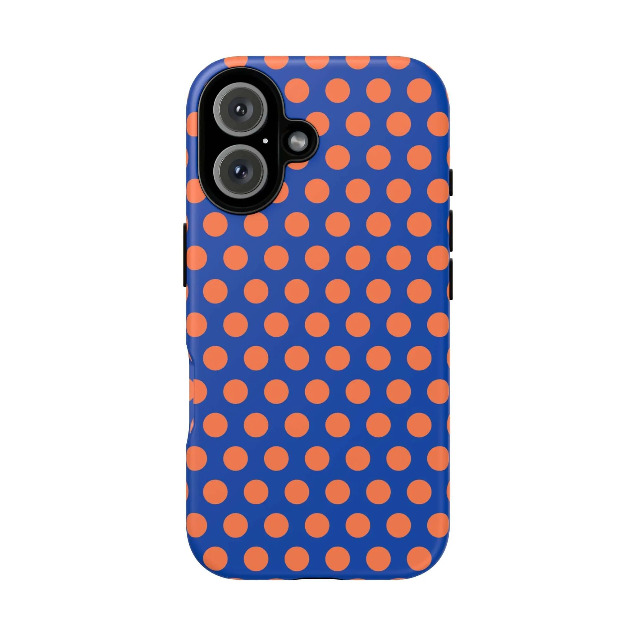 Cobalt Blue & Coral Polka dot Tough Case for iPhone, Samsung, Google