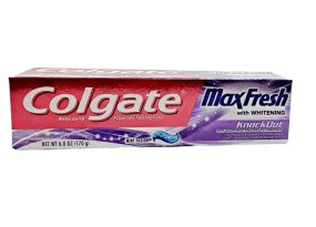 Colgate Max Fresh Knock Out with Whitening /6.0 oz / Mint Fusion