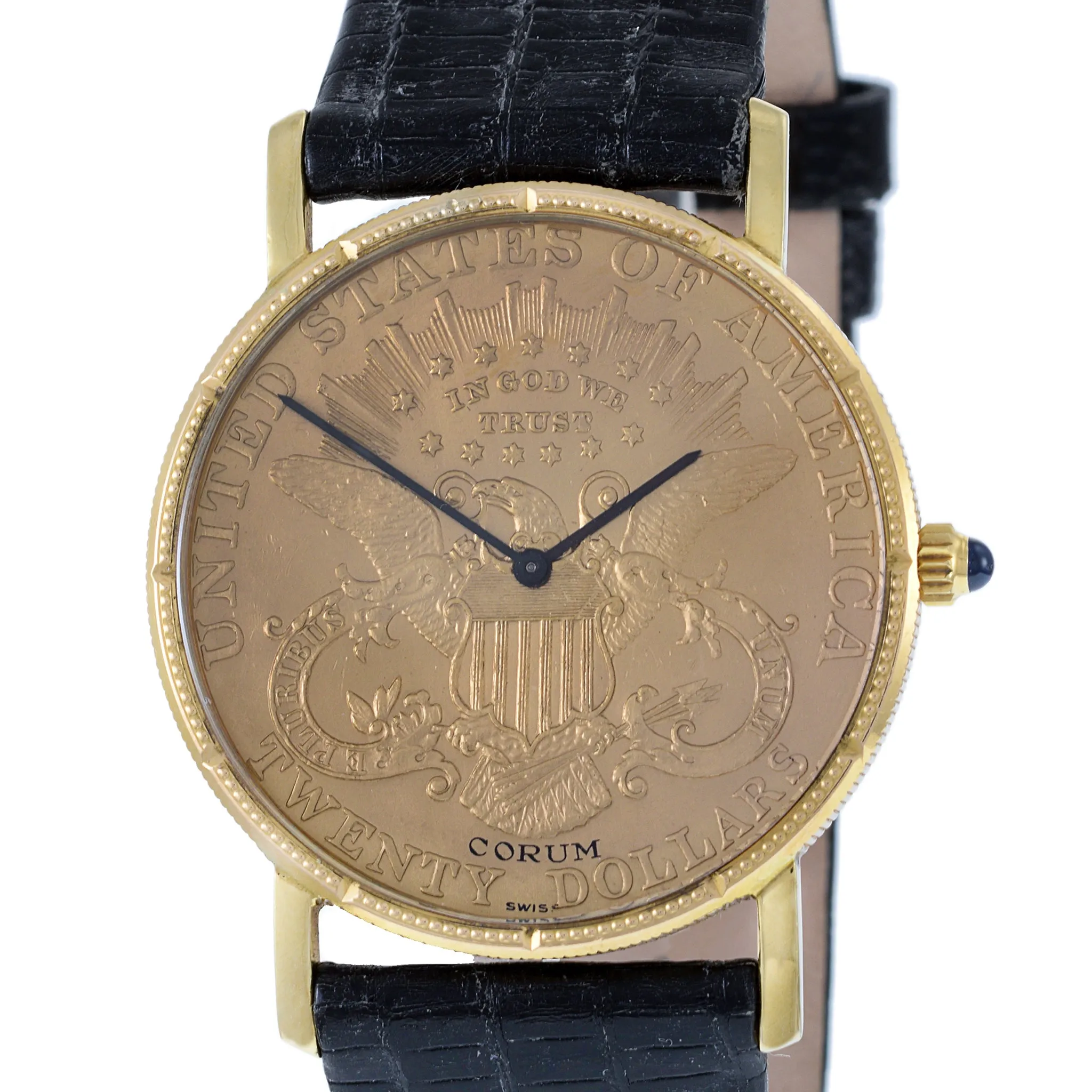 Corum 1897 $20 Coin Watch 18K Gold Case and 22K Gold Coin