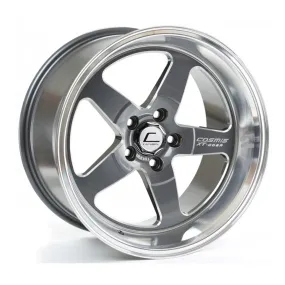 Cosmis Racing XT-005R Wheels (18x10) [Gunmetal w/ Machined Lip  20mm Offset] 5x114.3