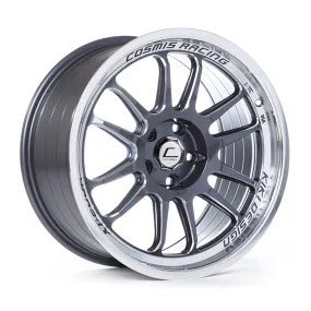 Cosmis Racing XT-206R Wheels (17x8) [Gunmetal w/ Polished Lip  30mm Offset] 5x100