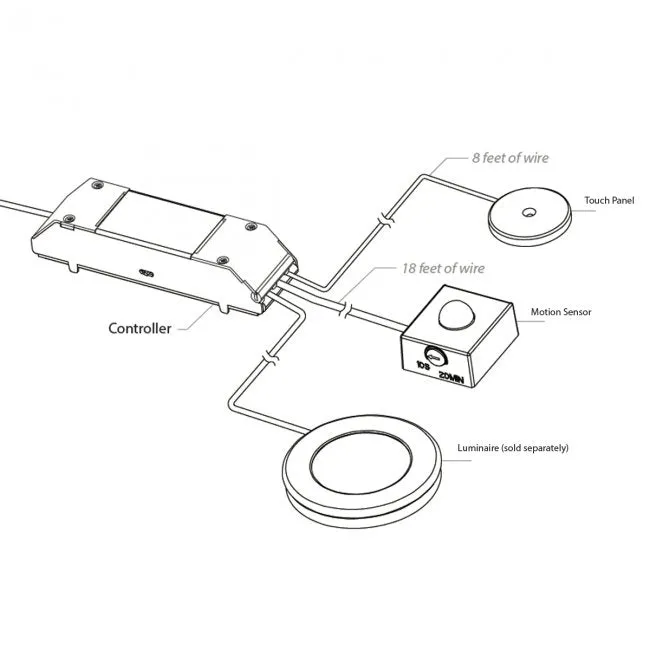 CT-6A Touch On/Off and Occupancy Sensor for WAC low voltage LED series