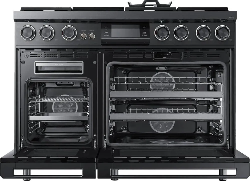 Dacor - 6.6 cu. ft  Dual Fuel Range in Black Stainless - DOP48M96DLM