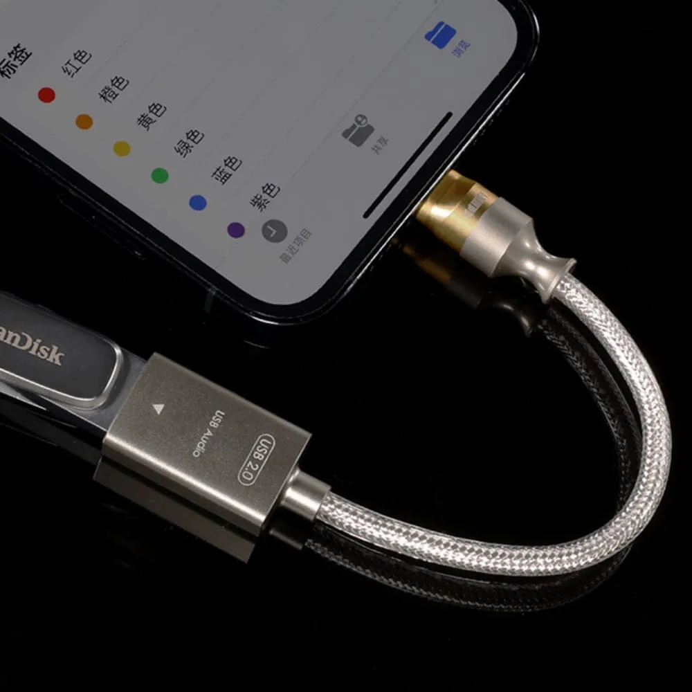 DD ddHiFi TC07F/MFi07F USB-A to USB-C / USB-A to Lightning 2.0 OTG Adapter Cable