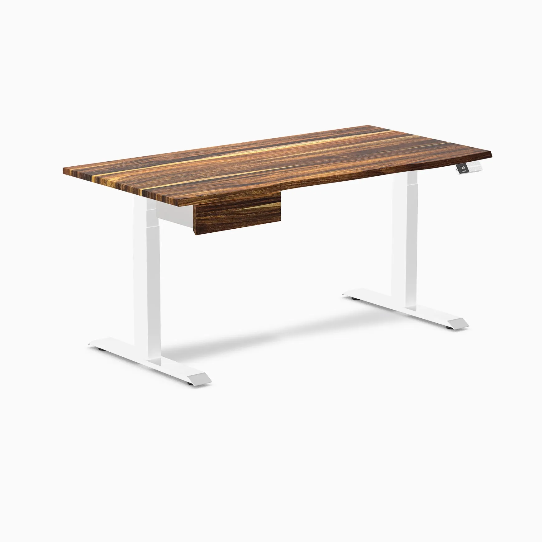 Desky Dual Hardwood Standing Desk With Drawer