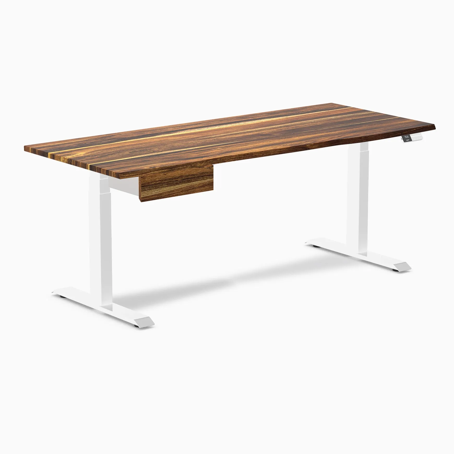 Desky Dual Hardwood Standing Desk With Drawer