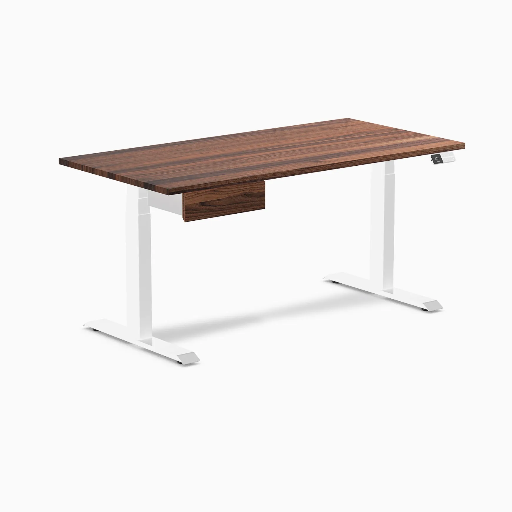 Desky Dual Hardwood Standing Desk With Drawer