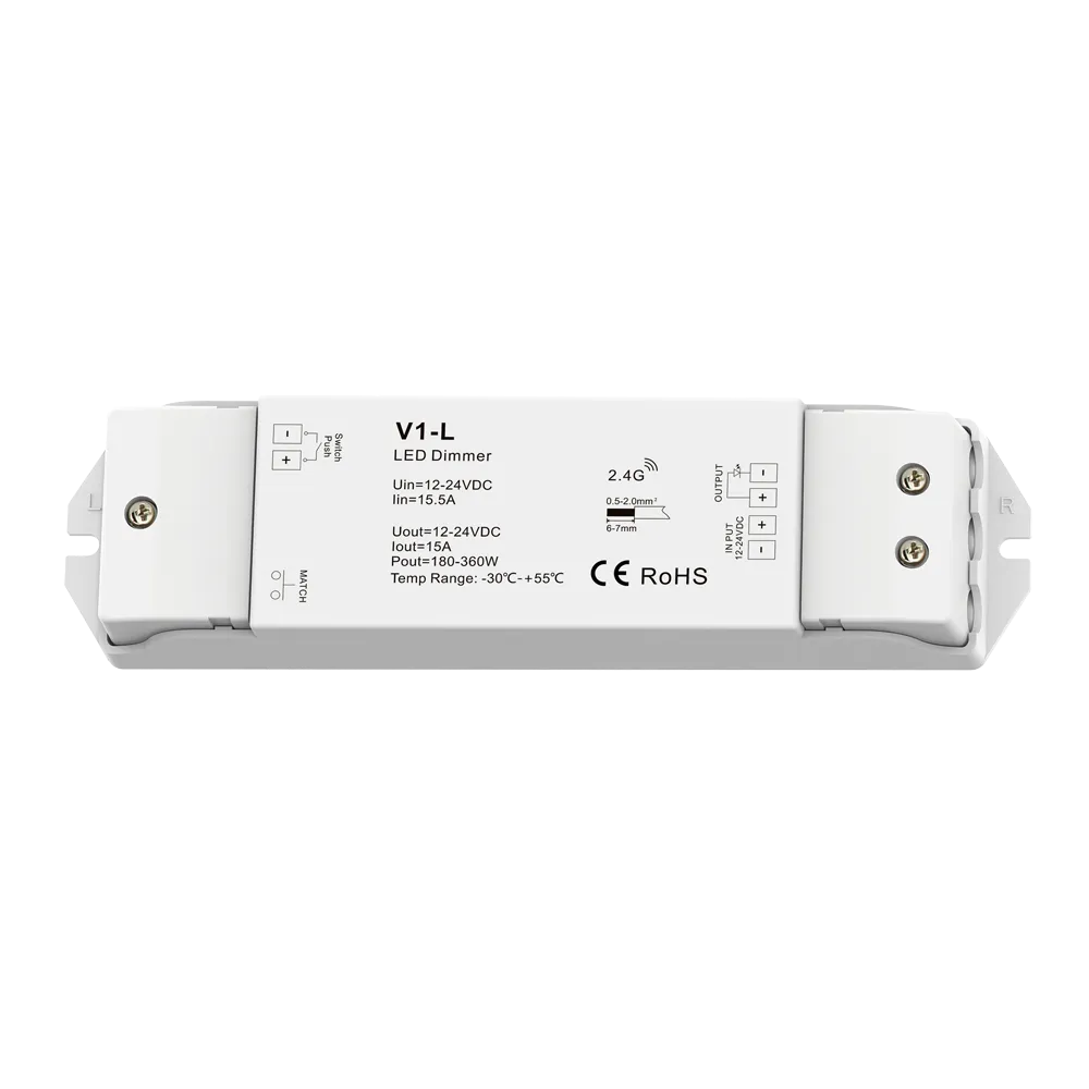 DIM Controller Dimmable 2.4GHz RF Touch Remote for Single Color LED DC12V 24V 36V Max 360W