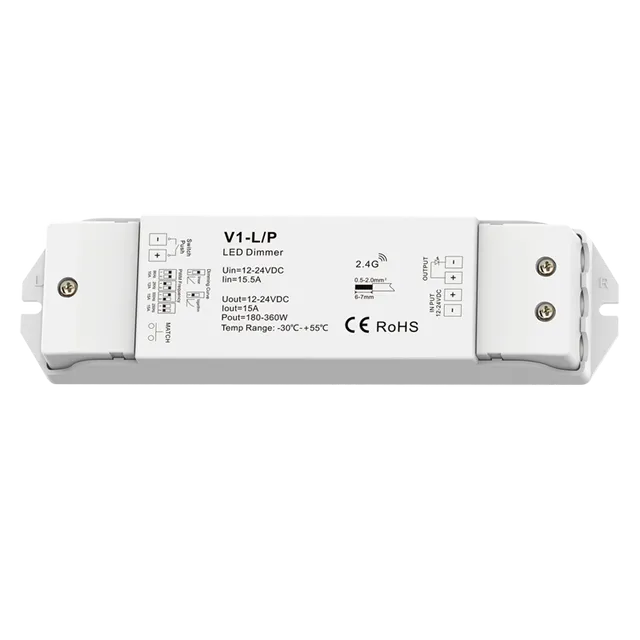 DIM Controller Dimmable 2.4GHz RF Touch Remote for Single Color LED DC12V 24V 36V Max 360W